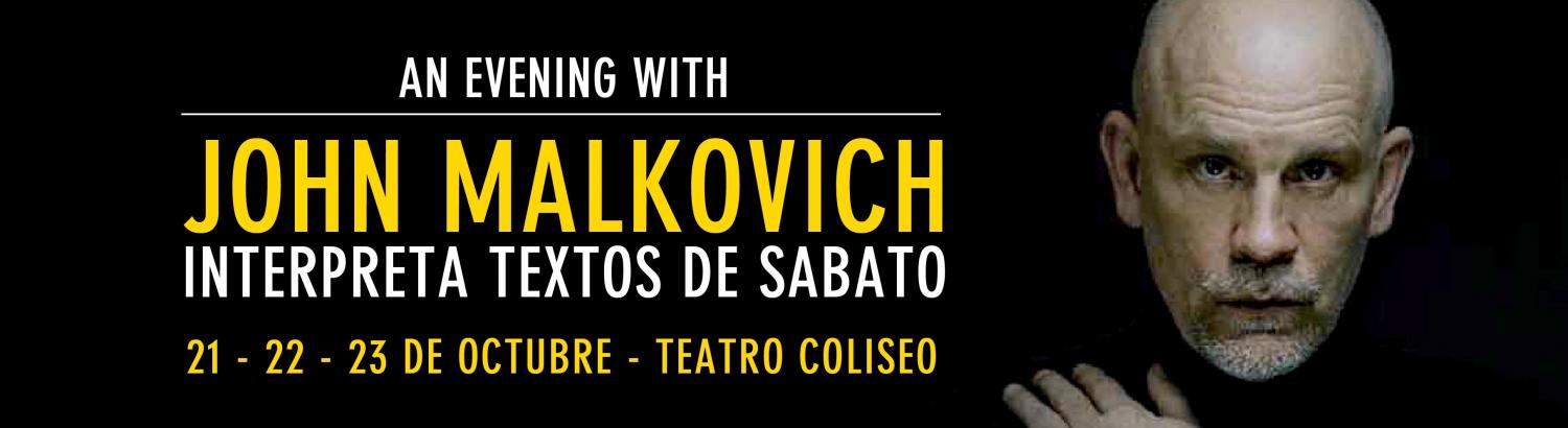 An evening with John Malkovich
